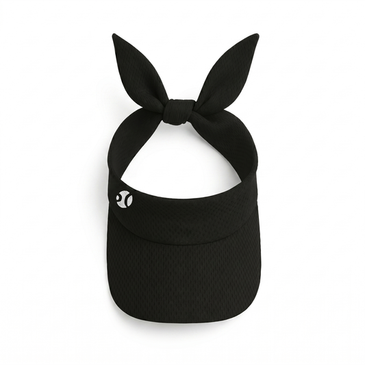 Visera Deportiva Negra – Ajustable Mujer