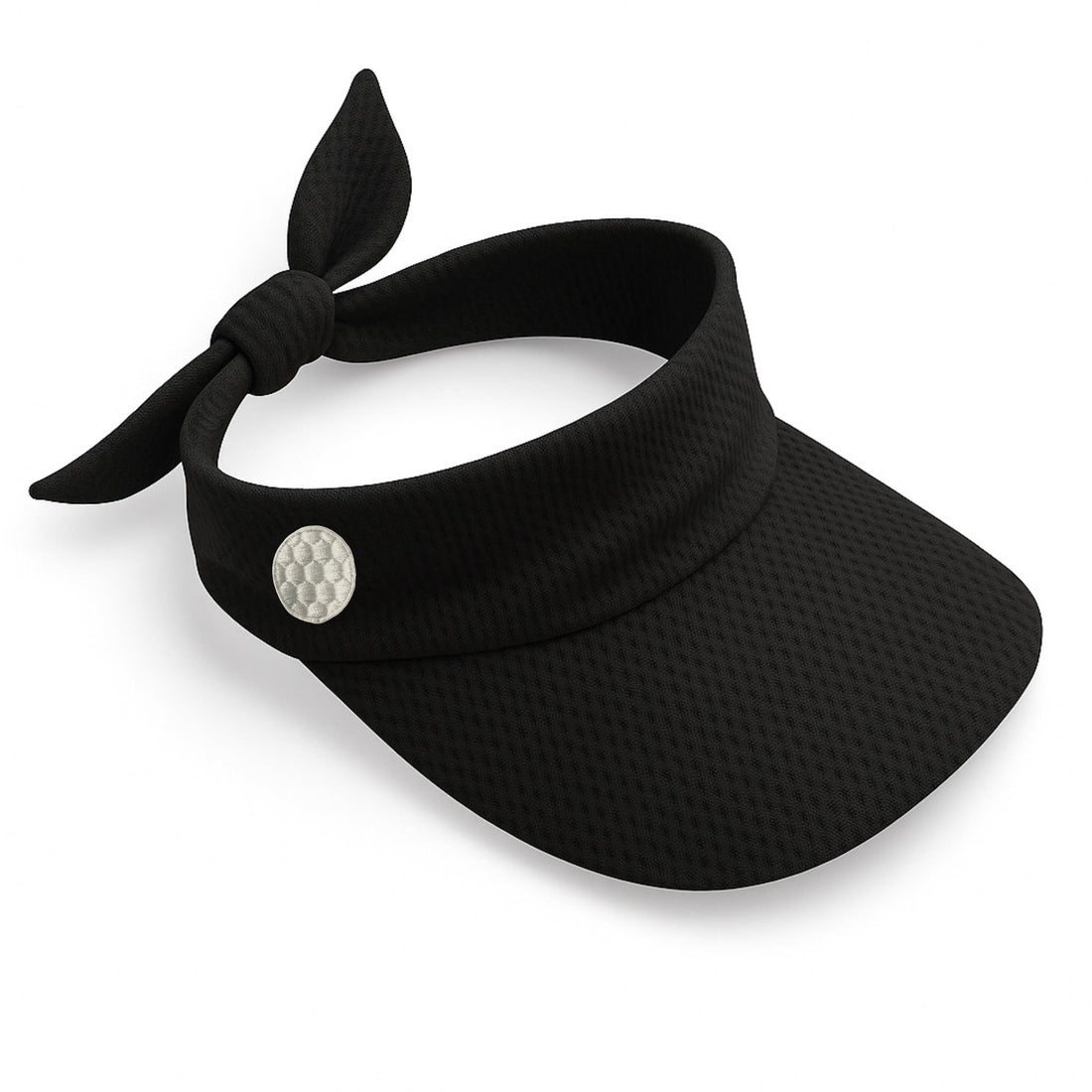 Visera Deportiva Negra para Golf Soledad García, nueva en la colección