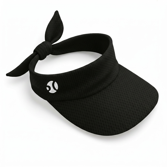 Visera Deportiva Negra – Ajustable Mujer