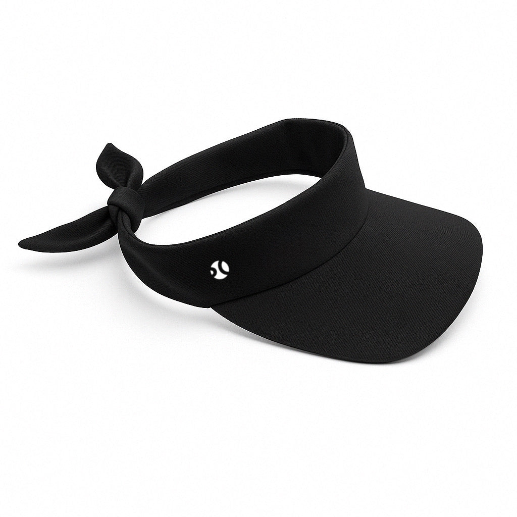 Visera Deportiva Negra – Ajustable Mujer