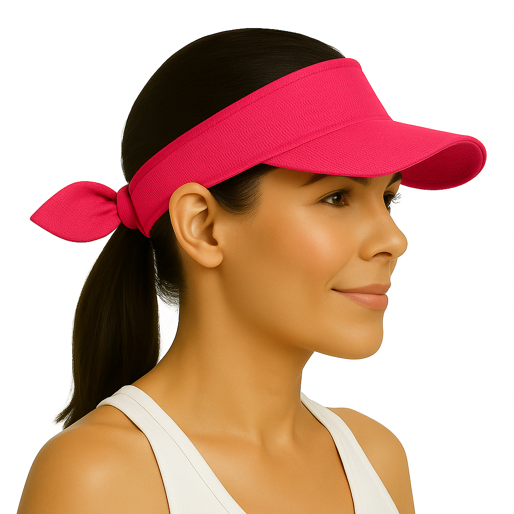 Visera Deportiva Naranja Neón – Ajustable Mujer